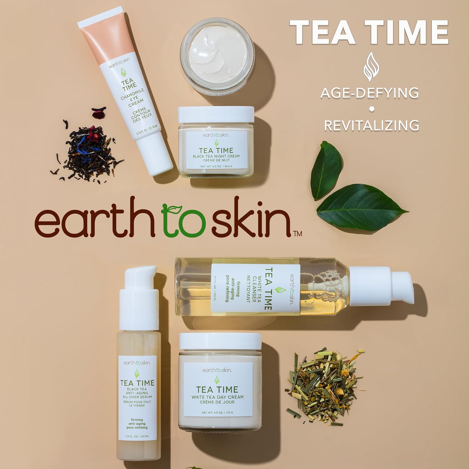 Earth To Skin Tea Time White Tea Face Cleanser – Antioxidant-Rich Daily Face Wash with Glycerin – 4.7 fl oz - Image 5