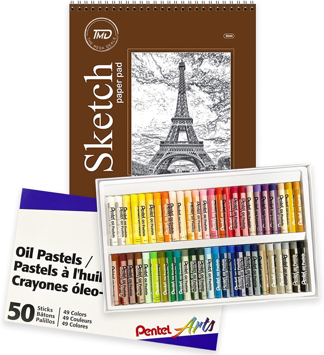 Pentel Oil Pastels 50 Colors Soft oil Pastels, Oil Pastels