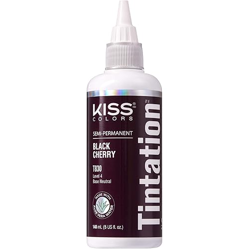 Kiss Tintation Semi-Permanent Hair Color Treatment 148 mL (5 US fl.oz) (BlackCherry)
