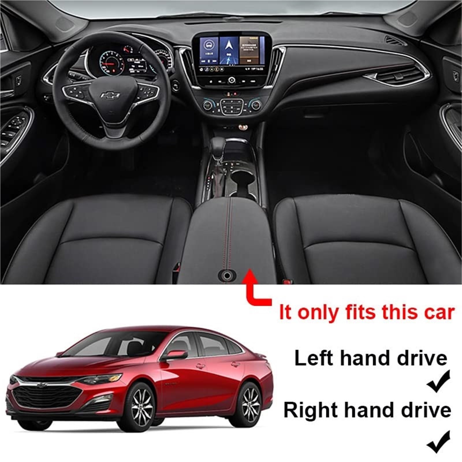 Uchwyt samochodowy na telefon Qi Ładowarka bezprzewodowa, do Chevroleta Malibu 2022-2017 Akcesoria wewnętrzne 15 W Szybki panel ładowania Adapter Bezprzewodowa ładowarka samochodowa