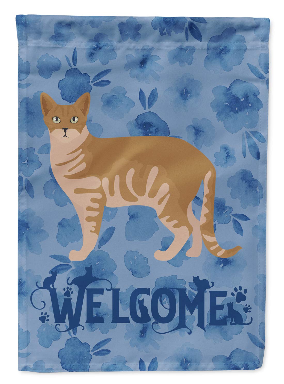 Drapeau chat Australian Mist #1 idéal pour embellir le jardin de votre maison en toute saison