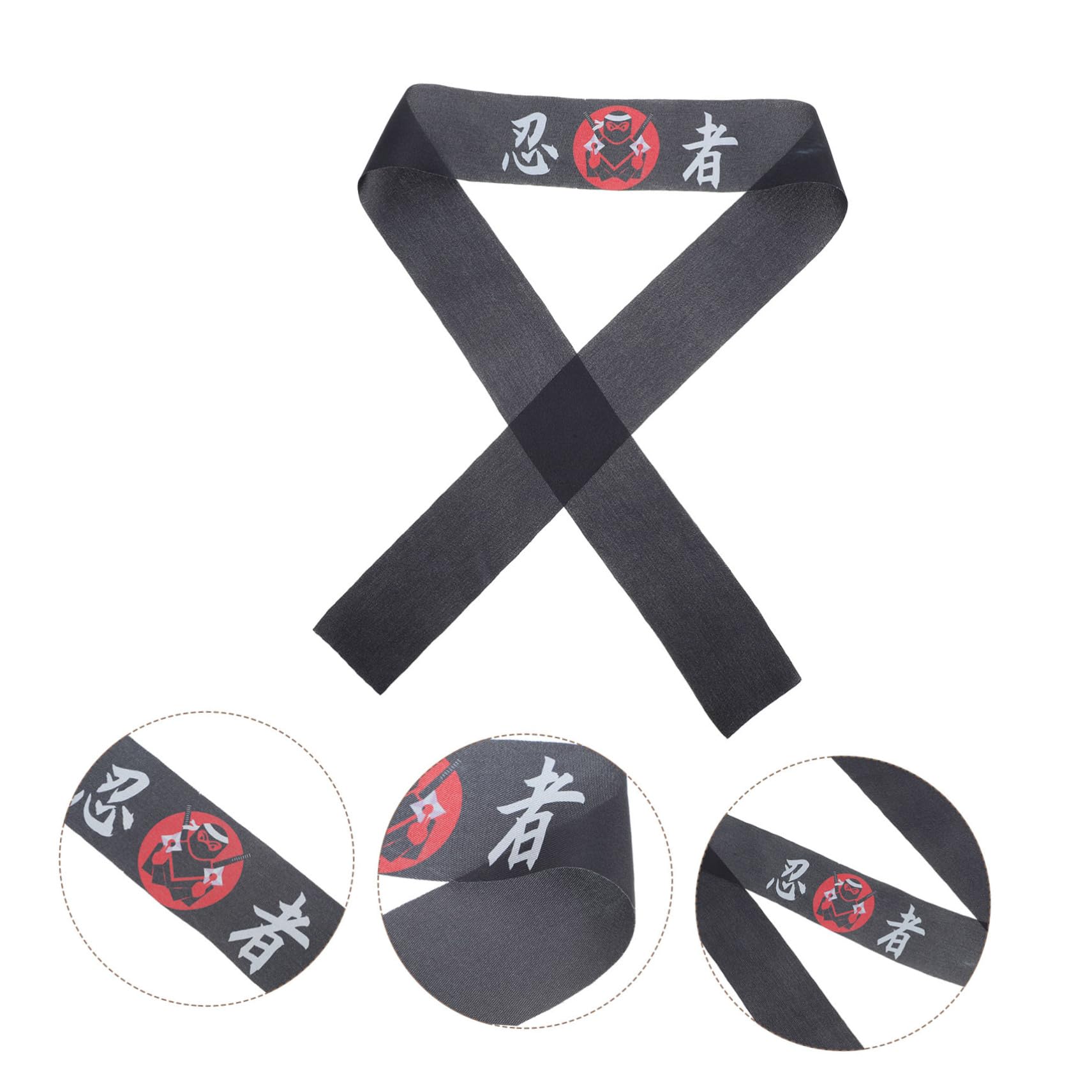12 Pièces Bandeaux Ninja Bandeau De Karaté Bandeau Respirant Réutilisable Pour Large Bandeau Décoratif Samouraï Tissu D'entraînement Sportif  18