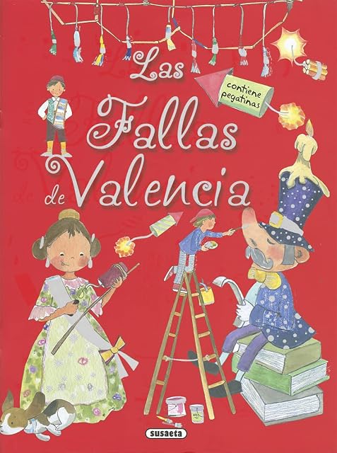 Portada de Las Fallas de Valencia con Pegatinas