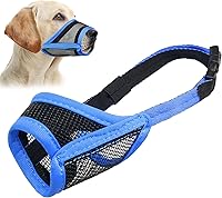 Vista 11 de LUCKYPAW Bozal para perro, bozal de malla para perros grandes y medianos, cubierta suave para la boca para evitar que muerdan y mastiquen, protector
