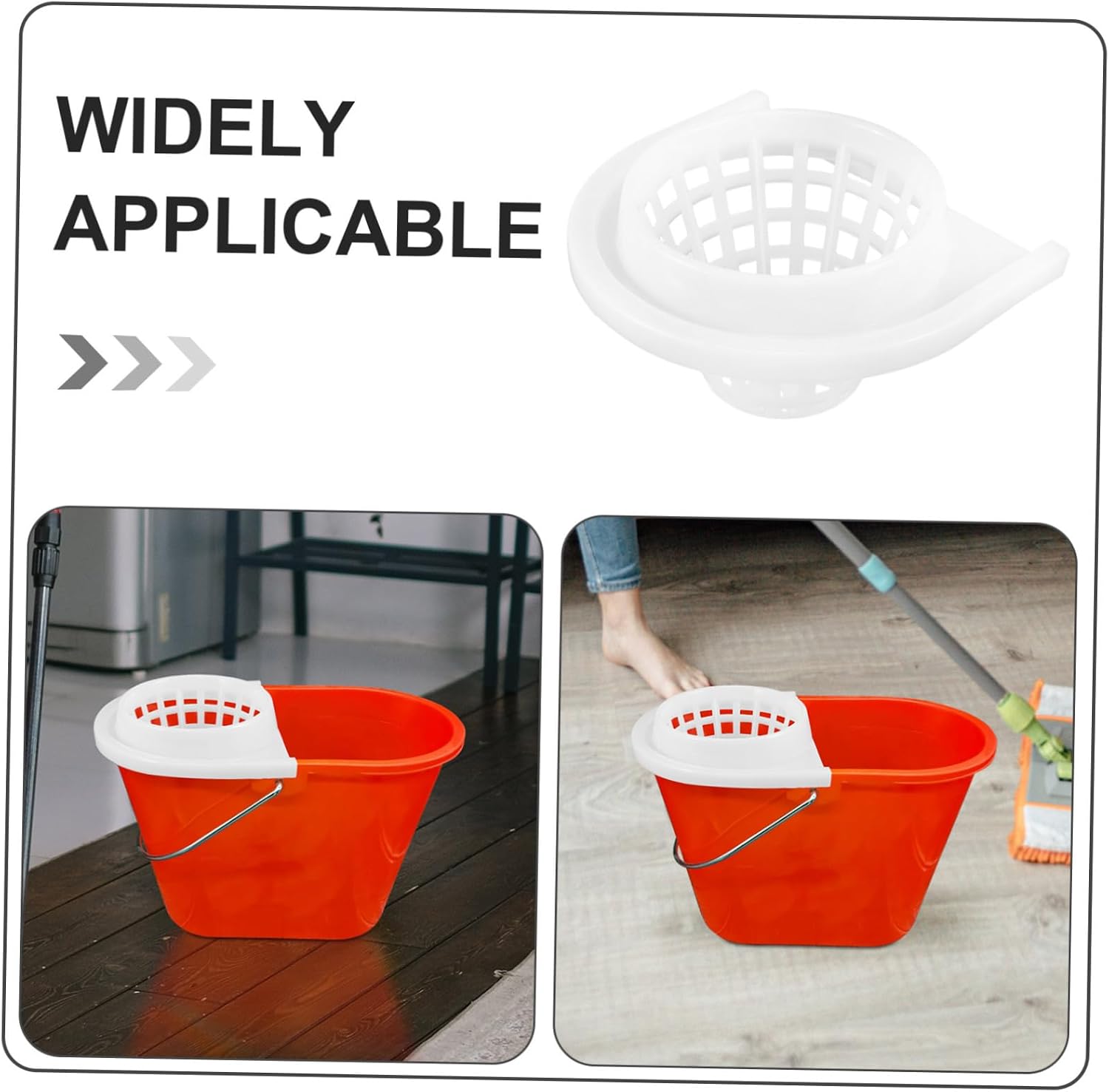 Ergonomic Mop Bucket Drainer Basket Replacement for Pails Mopping Bucket