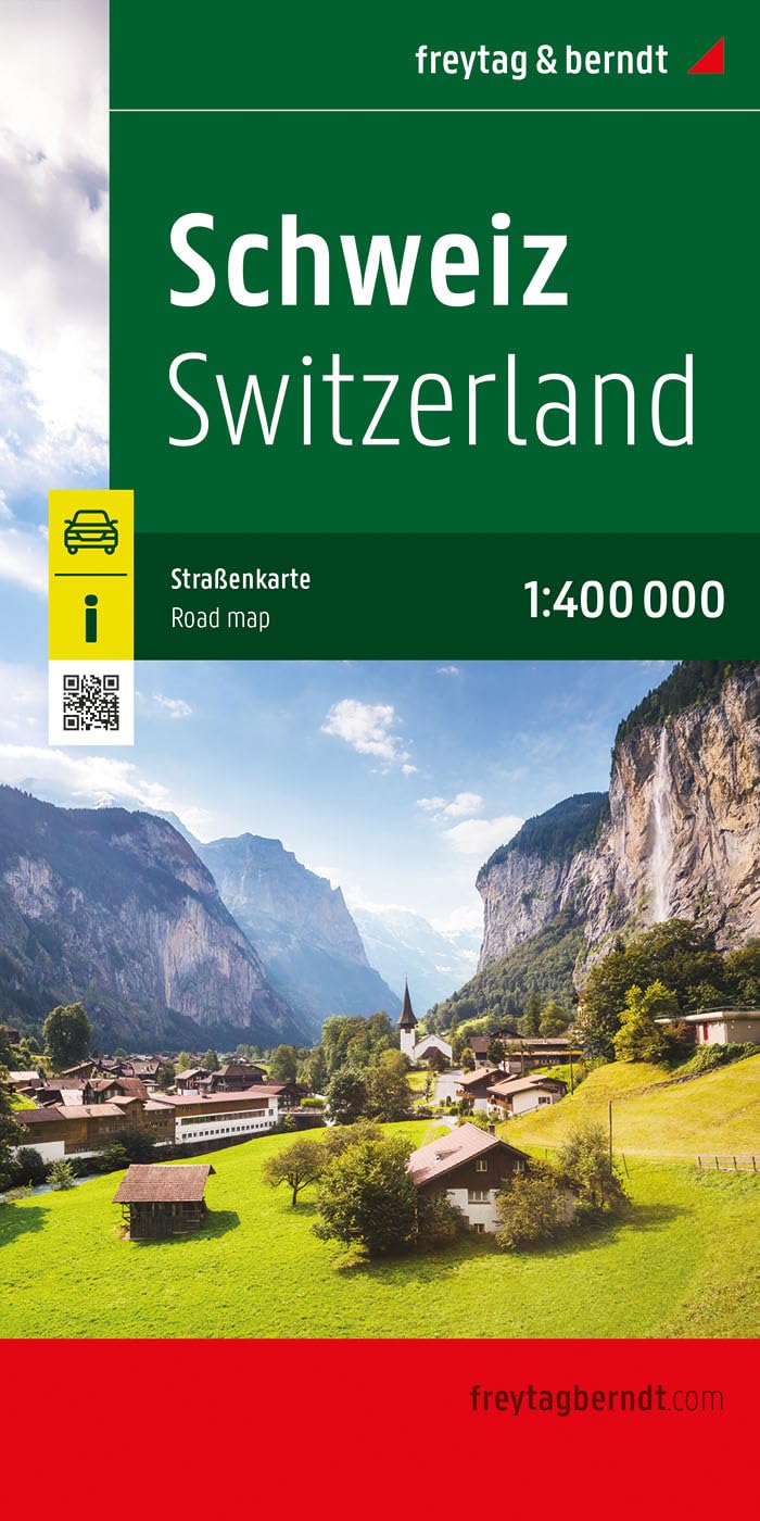 Switzerlan Road Map 1:400,000 scale