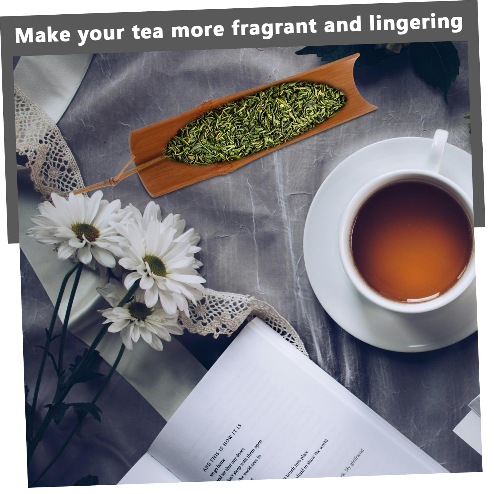 WEKADRIN 1set Tea Scoops Carbonized Antique Style Tea Shovels Ergonomic Design for Easy Use Office