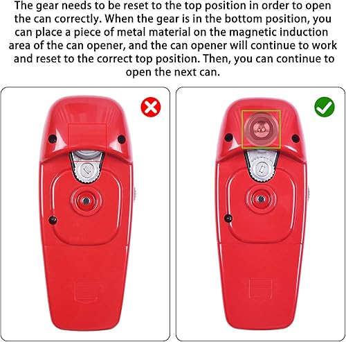 Miniatura 7 de Abridor eléctrico de inducción magnética inteligente, abre tus latas con solo pulsar el botón, sin borde afilado para la cocina, abrelatas eléctrico