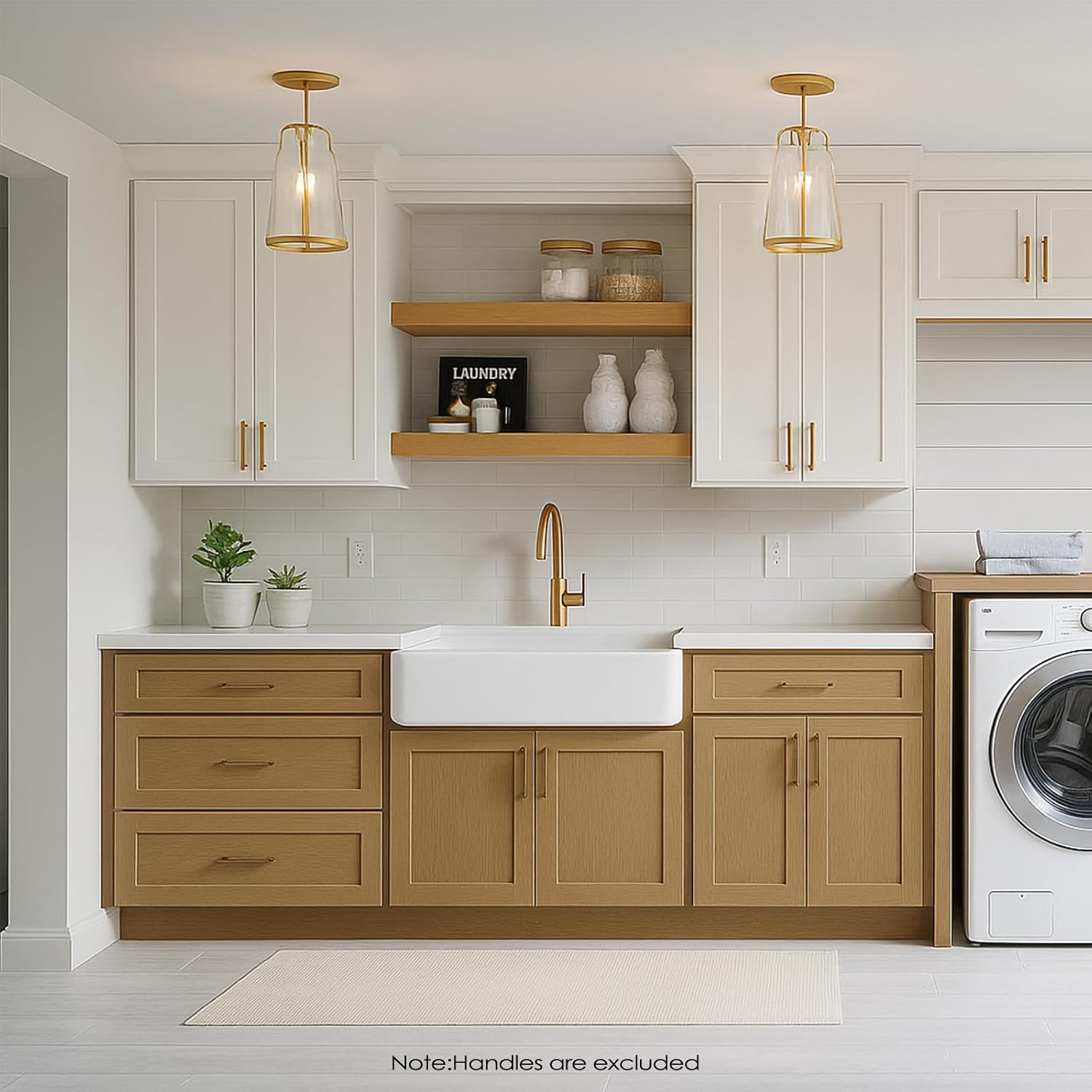 Kitchen Base Cabinet, 27" Base Cabinet with Drawer, Pantry Cabinet, 2 Soft Close Doors, 1 Drawer and Adjustable Shelf, Shaker, Unassembled, RTA (White Oak and MDF Door, 27"W X 34 1/2"H X 24"D)
