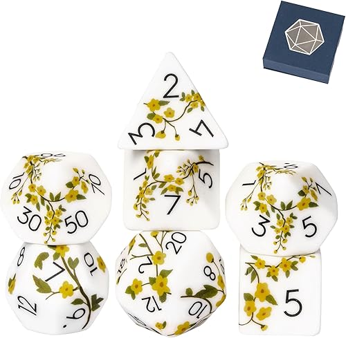 Miniatura 220 de Juego de dados de queso, juego de dados DND poliédricos de resina amarilla para juegos de rol D&D y otros juegos de mesa Dados