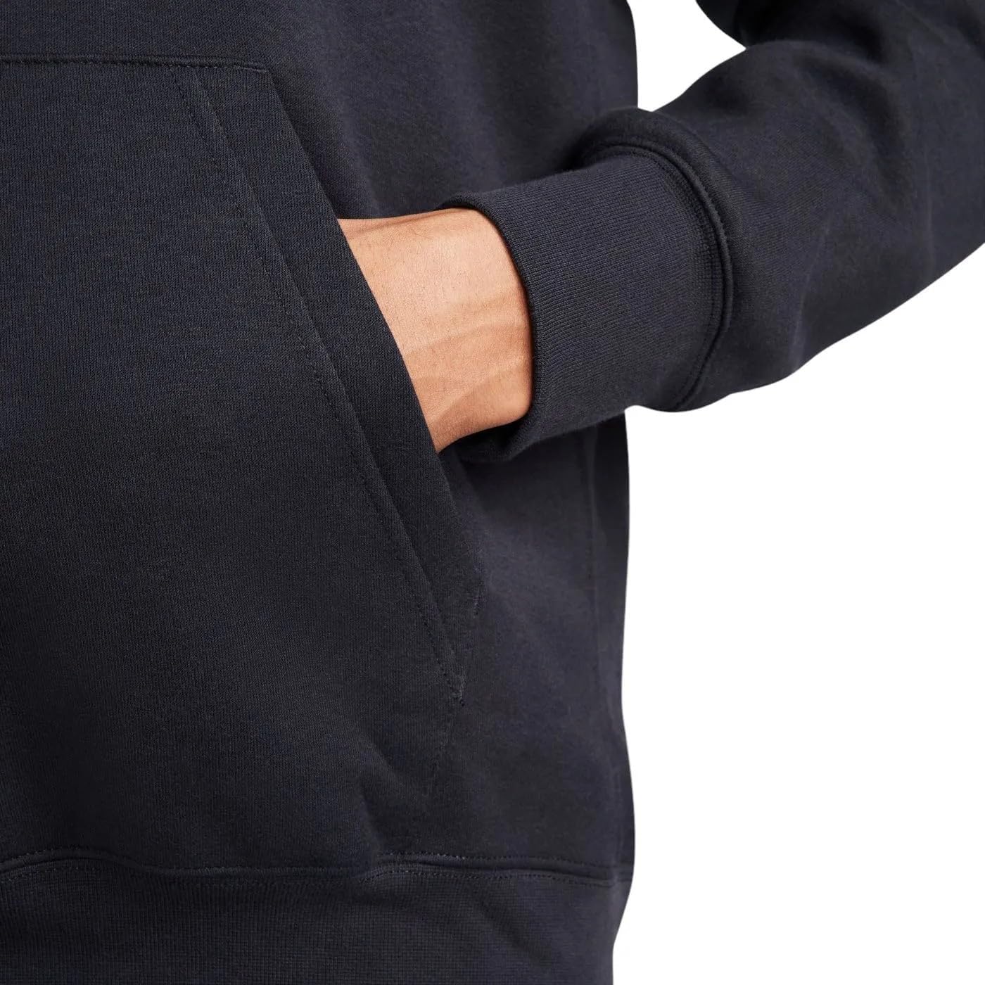 Nike Sportswear Club Fleece Men's Pullover Hoodie (BLACK/WHITE, FQ6155-010) Size Small - Image 6