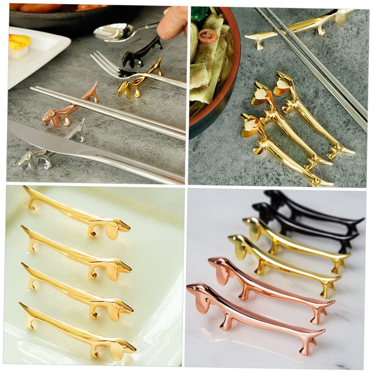 IMIKEYA 10piezas Soporte para Cucharas y Palillos Adorno Multifuncional Forma De para Restaurantes y Doméstico