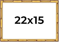 Vista 80 de Poster Palooza Marco de madera maciza de bambú dorado de 12 x 8 pulgadas con acrílico UV, respaldo de tablero de espuma y accesorios para colgar