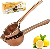 Vista 1 de SHIKORI Exprimidor de limón, exprimidor grande y resistente para limón, exprimidor de cítricos de acero inoxidable, herramienta de barra exprimidora