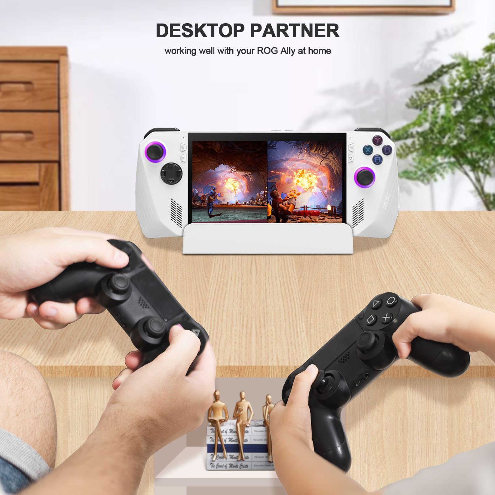 Regulowany stojak do ASUS ROG Ally, składany i przenośny, kompatybilny z Steam Deck, tabletem i smartfonem