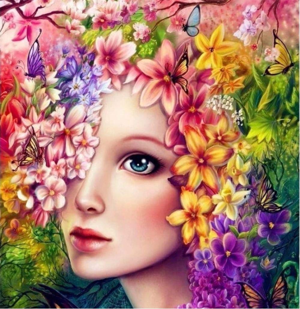 Peinture par chiffres fleur fairy pour décoration maison salon