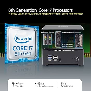 値下げしました！　ミニパソコン　intel core i7-8565u Amazon.co.jp: Skynew ミニPC Core i7-8565U / 16GB DDR4