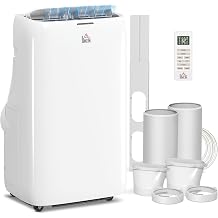 HOMCOM Dual Hose Portable Air Conditioner High Efficiency Inverter 3-in-1
