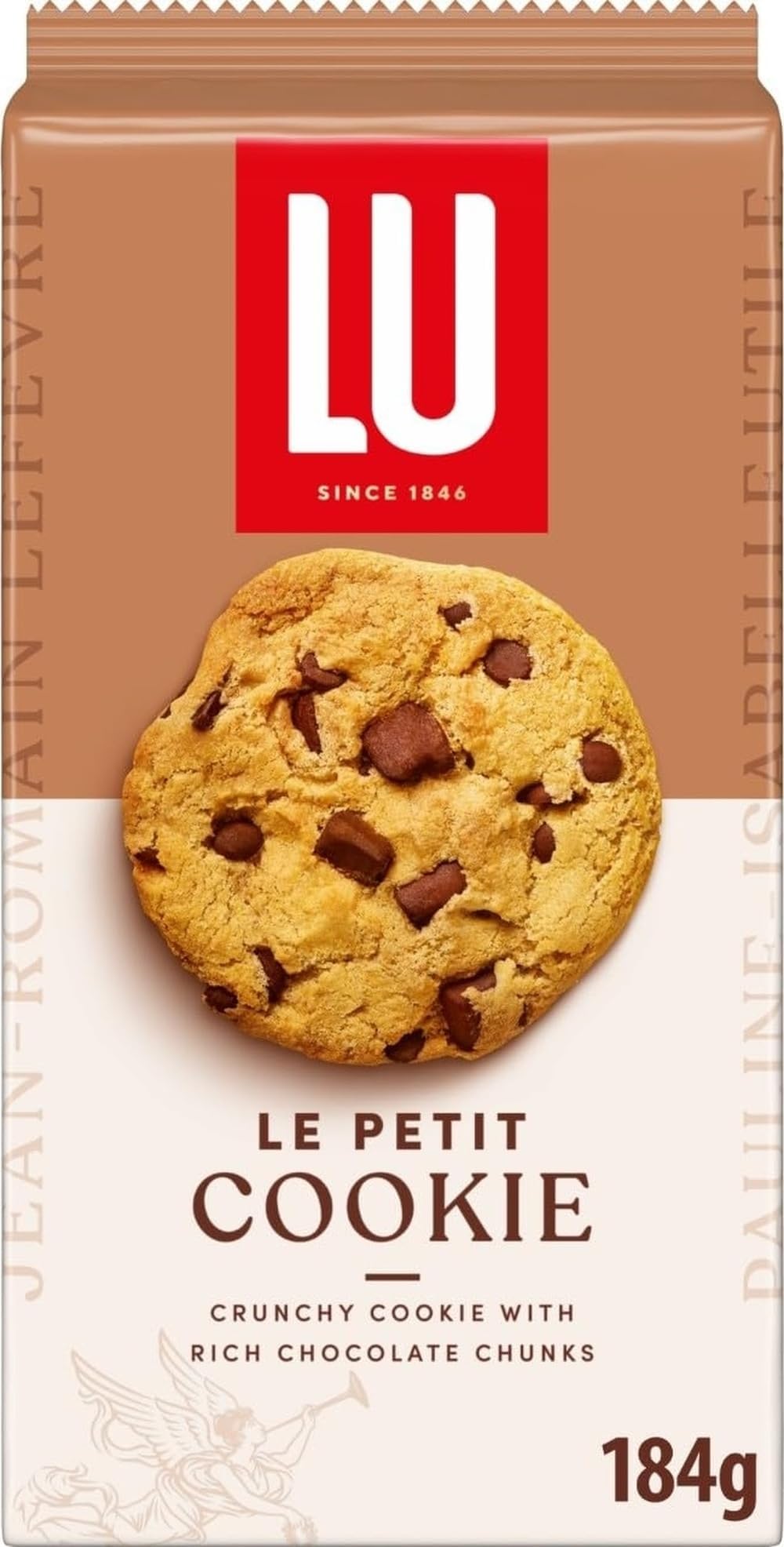 Lu Le Petit Cookie, Crunchy Chocolate Chunk Biscuits, 184 g (Pack of 1)