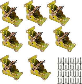 AeKeatDa 90 Degree Foldable Support Bracket Hinge Foldable Support Bracket Hinge Self-Locking Hinge for Desk, and Iron beds, Workbenches, Dining Tables, DIY Platforms, and More