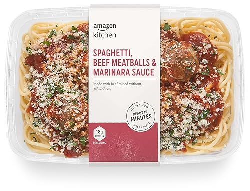 Amazon Kitchen, Spaghetti, Beef Meatballs & Marinara Sauce, Single Serve