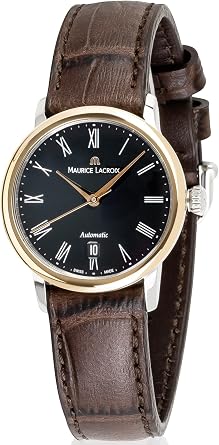 MAURICE LACROIX Les Classiques Tradition LC6063-PS101-310-2 Women's Automatic Analogue Wrist Watch with Brown Leather Strap, brown, Classic and elegant