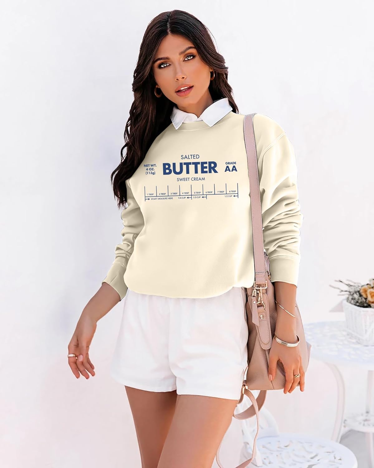 DarkJoy Salted Butter Sweatshirt Hoodie Butter Sweatshirt Shirt Long Sleeve