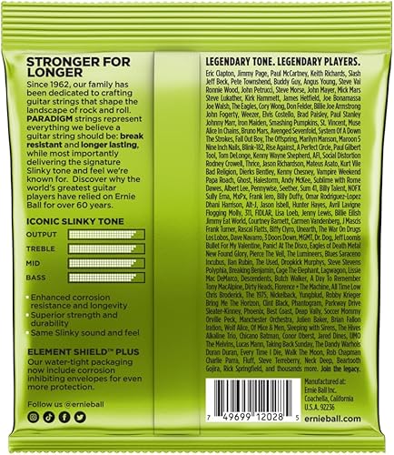 Miniatura 8 de Ernie Ball Primo Slinky Paradigm - Cuerdas para guitarra eléctrica, 9.5-44 (P02018)