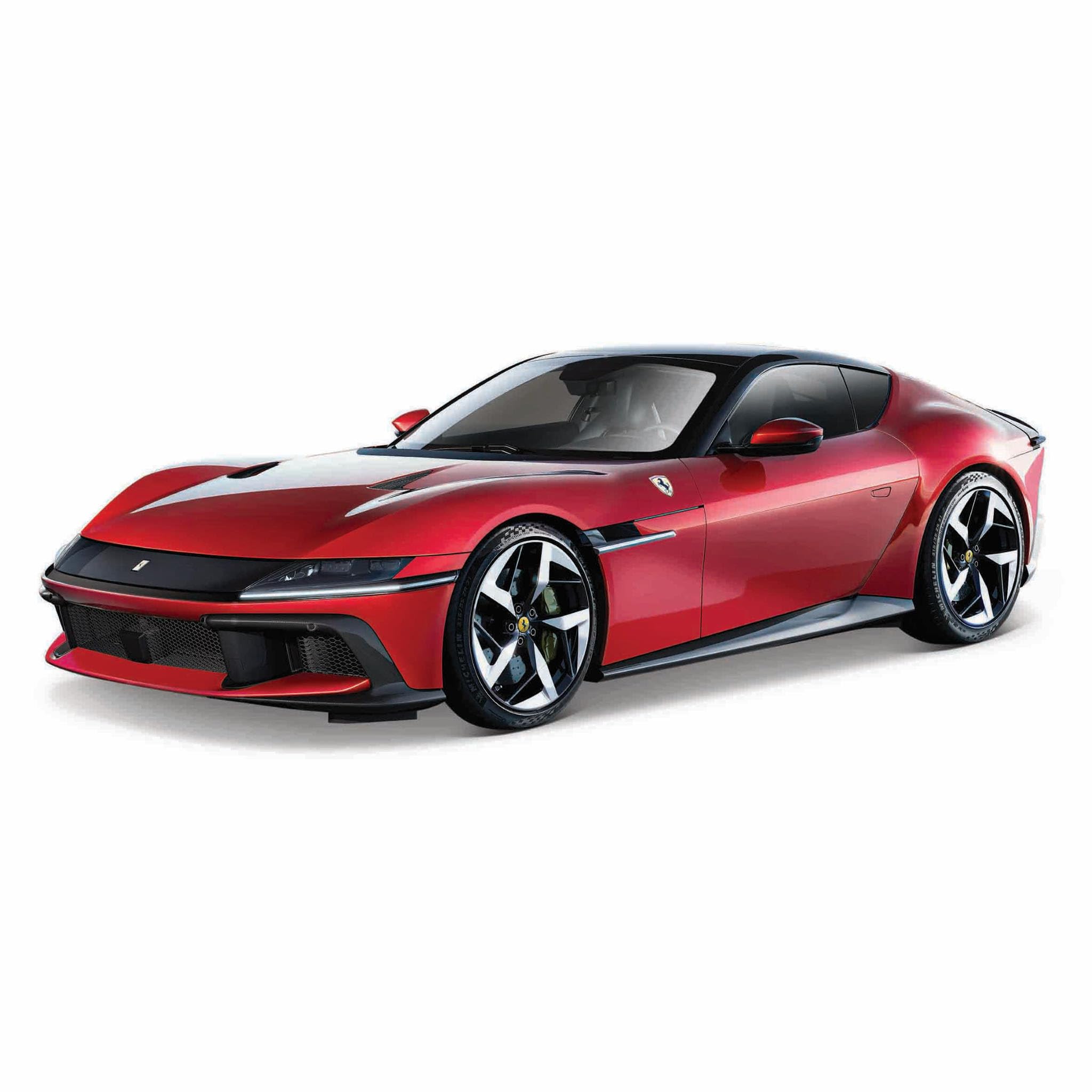 Bburago - Ferrari 12 Cylinder, 1:43 Scale Diecast Car, Detailed Replica of the V12 Prancing Horse, Elegant and Sporty Design, Officially Licensed by Ferrari, Recommended Age 3+ Years