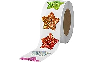 700Pcs Happy Stickers,Star Stickers with 8 Colors for Kids, Adhesive Starry Sticker for Rewards