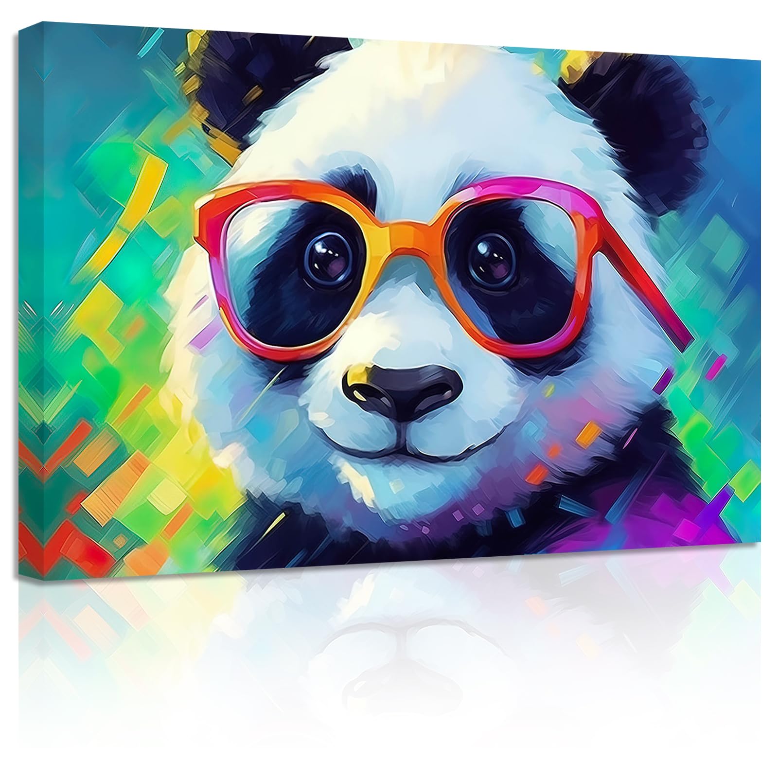 絵画  パンダ Amazon.co.jp: ZXHYWYM パンダ キャンバス ウォールアート 面白い