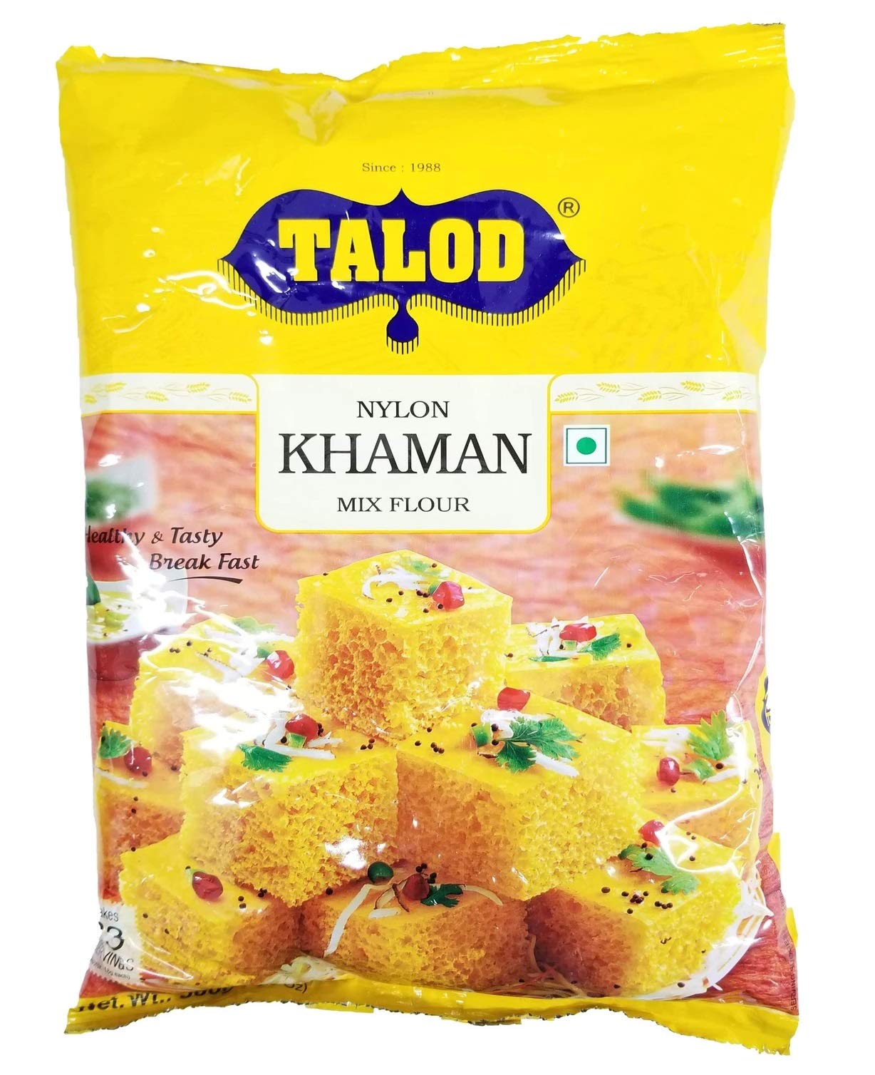 Talod Instant Mix Nylon Khaman Flour (Pack of 6 * 200 grams) | 100% Vegetarian, Wheat Gluten Free, Vegan Friendly, No Preservative, No Artificial Flavours, No Artificial Colors, No MSG (B084FWH4QR) Amazon Price History, Amazon Price Tracker