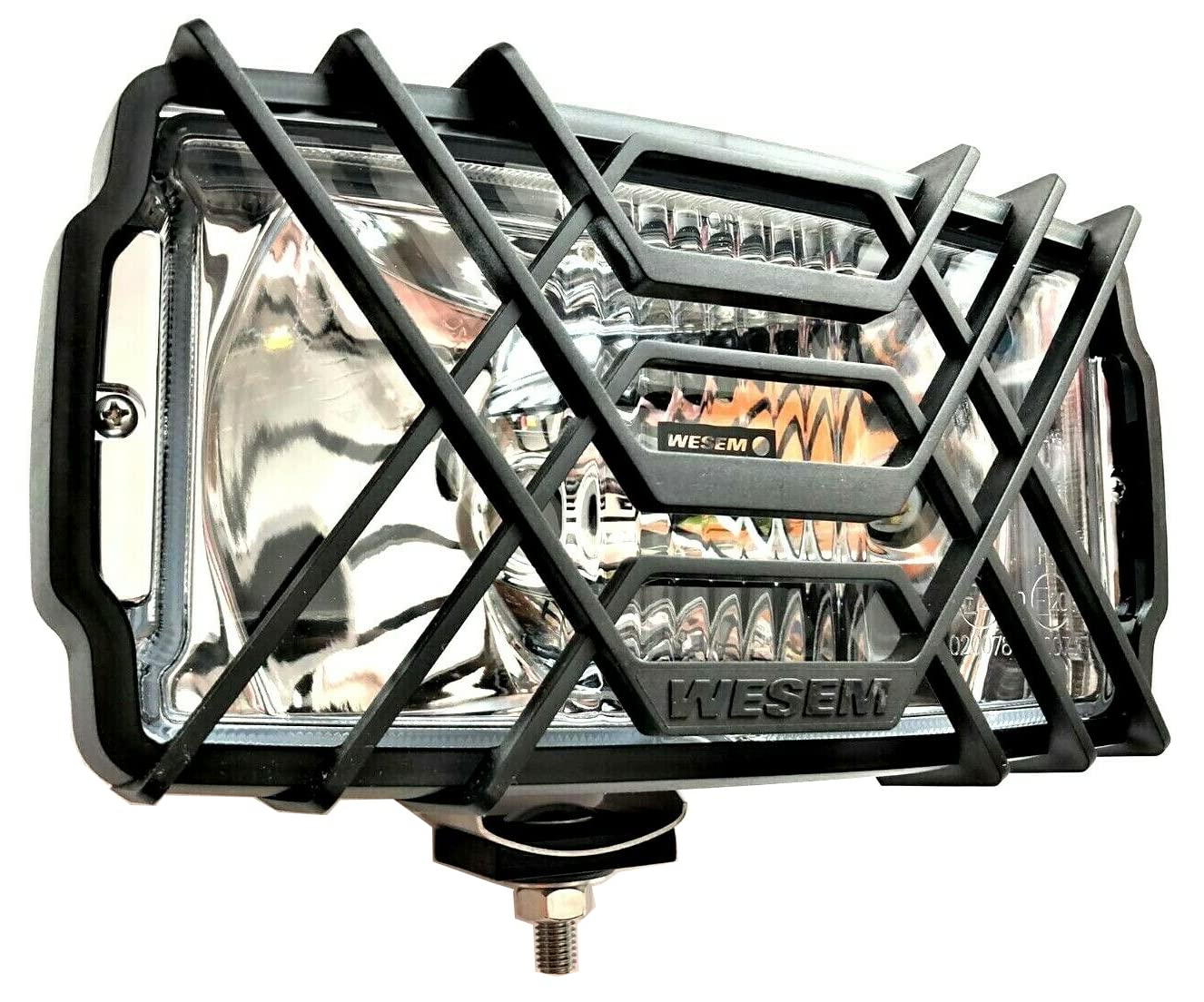 2 Faros Coche Halógenos H3 Cromados, 12 V, 24 V, con Bombillas de 12 V