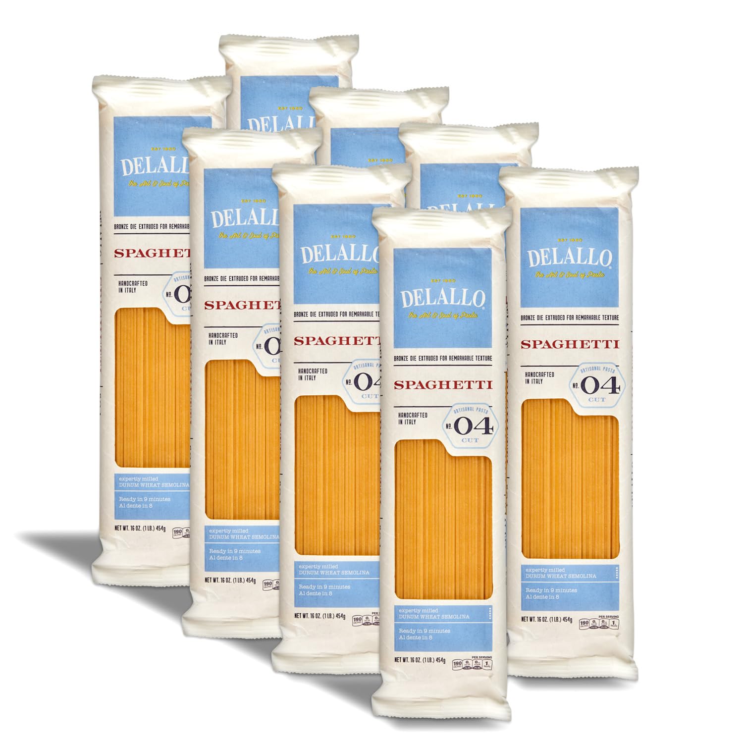 Amazon.com : DeLallo Spaghetti Pasta, 1 Pound Bag, 8 Pack, Classic