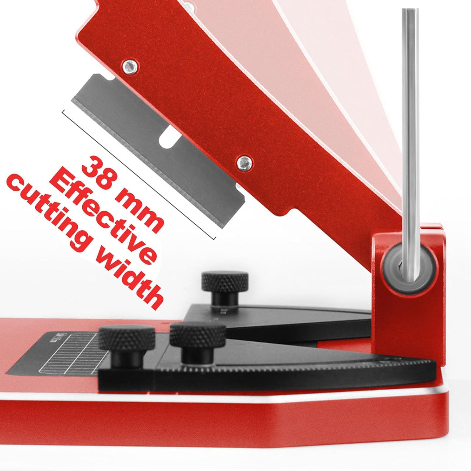 Ręczna Przecinarka Kątowa Do Modeli, Stacja Do Cięcia Kątowego Ze Stopu | Z Matą Antypoślizgową, Długość Cięcia 2~58Mm, Regulowany Kąt 45°~90°, Do Modelarstwa, Stop Aluminium, Węgiel