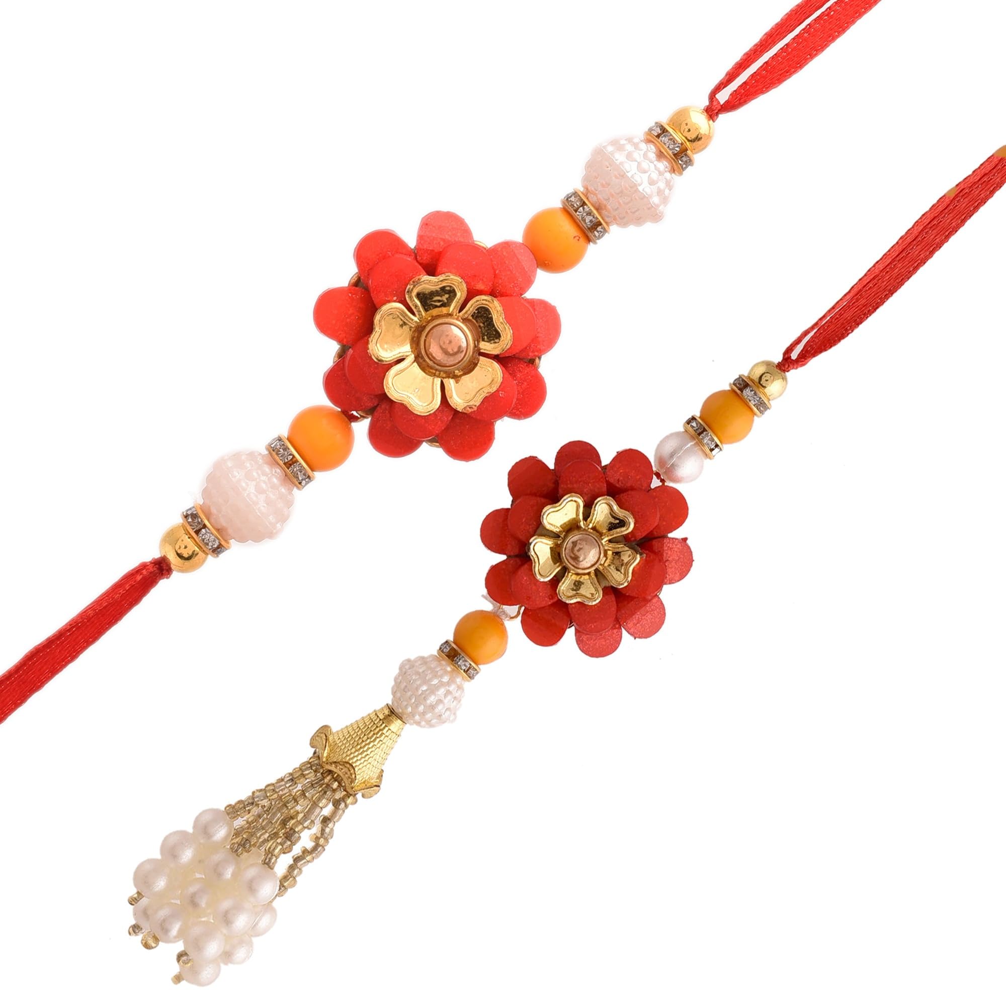 Yalambar Rakhi for bhaiya bhabhi beautiful combo set with roli chawal lumba for bhabhi set for bhaiya kundan rakhi (2 Rakhi)-6 (B0CBPC4XJ2) Amazon Price History, Amazon Price Tracker