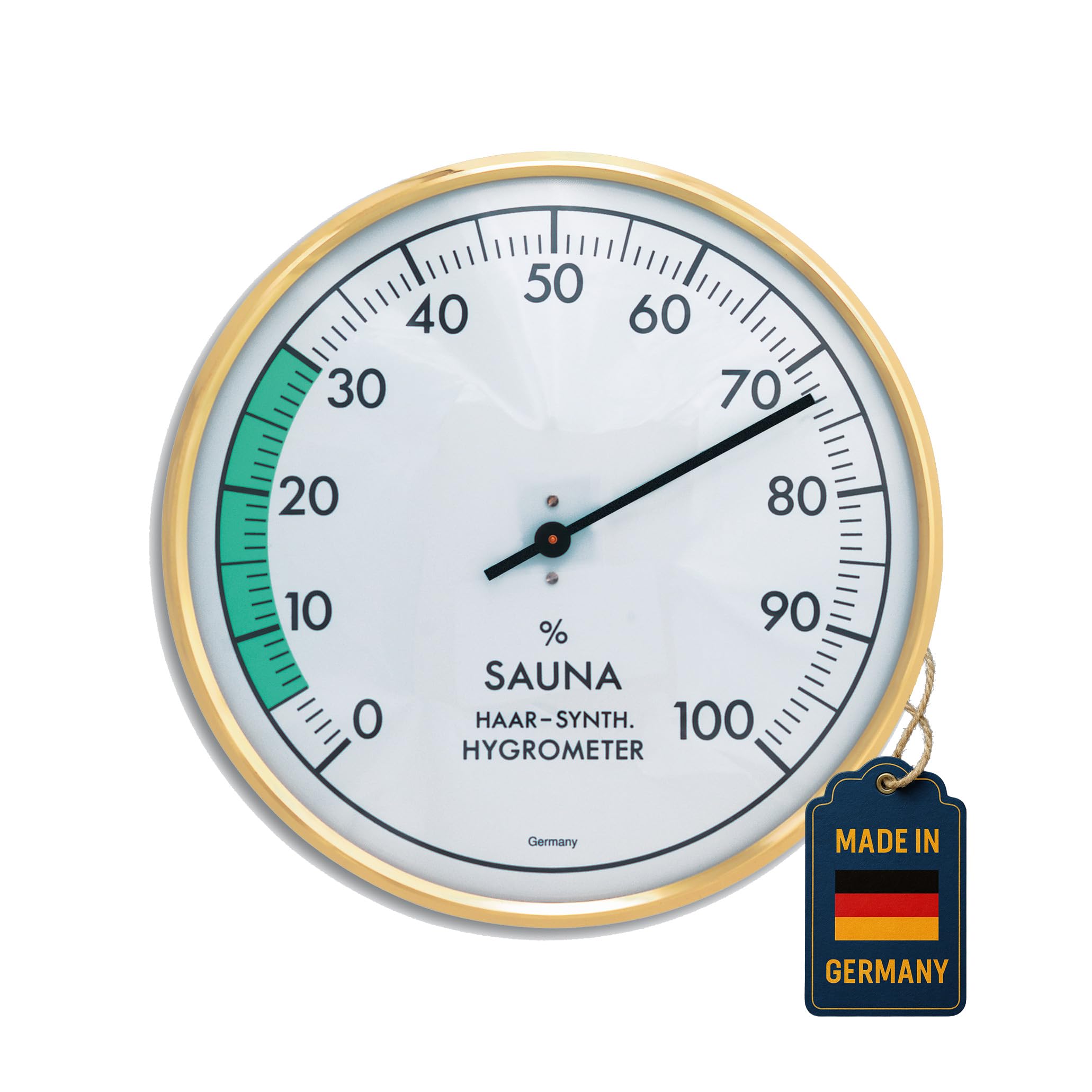 TFA Dostmann Analoges Sauna-Hygrometer, Luftfeuchtigkeit, hitzebeständig, ideal für die Sauna, L 162 x B 41 x H 162 mm