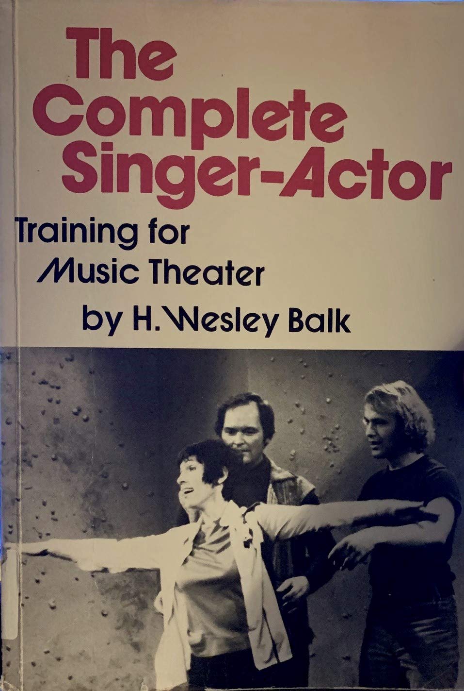 The Complete Singer-Actor livre formation comedie musicale théâtre musical