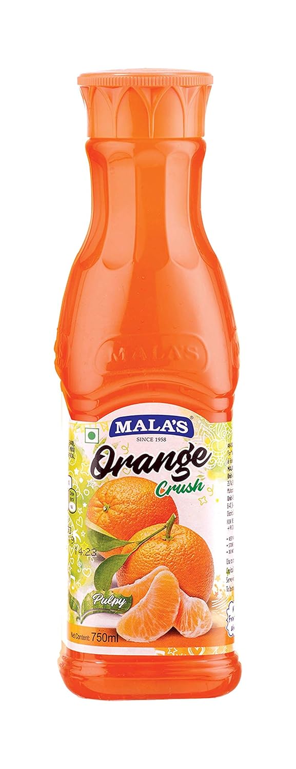 Mala's, Fruit Crush Orange 750ml, orenge, Medium Amazon.in Grocery & Gourmet Foods