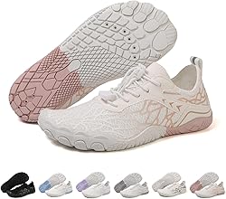 Zapatillas Barefoot Mujer Zapatillas Trail Hombre Suela 5 Dedos Antideslizante Drenaje Rápido Calzado Ultraligero para Senderismo y Deporte 36-47 EU0