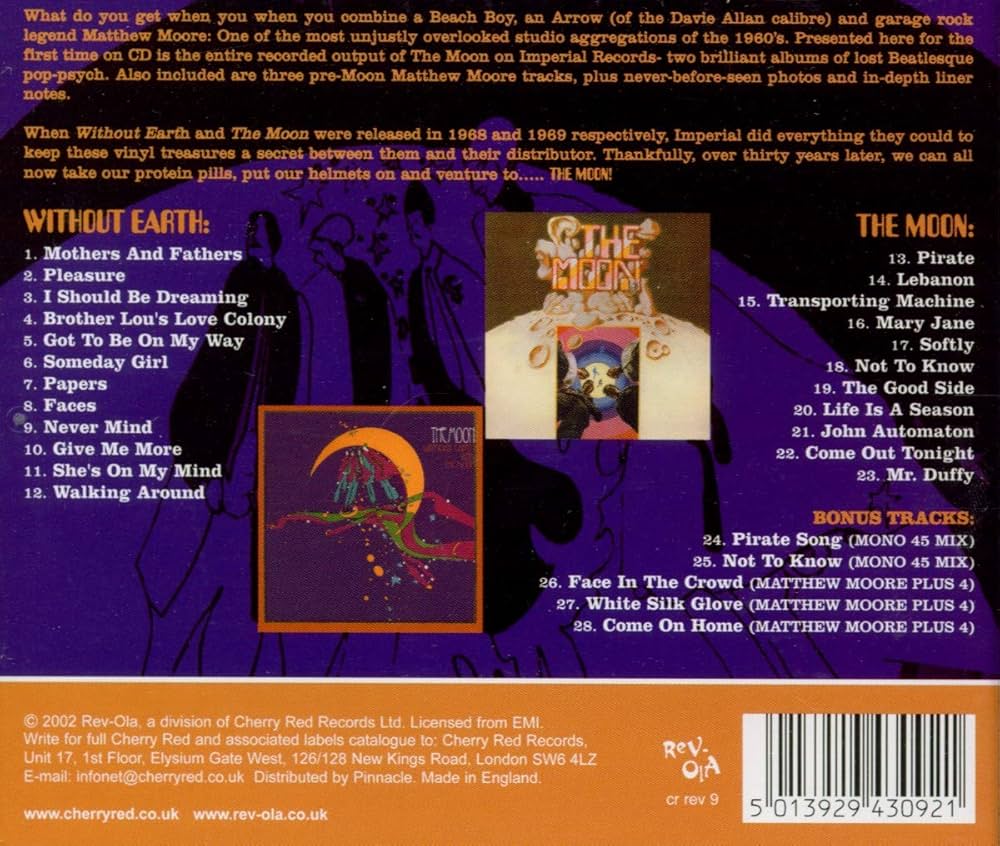 Amazon.com: Without Earth/The Moon: 5013929430921: Moon & Matthew