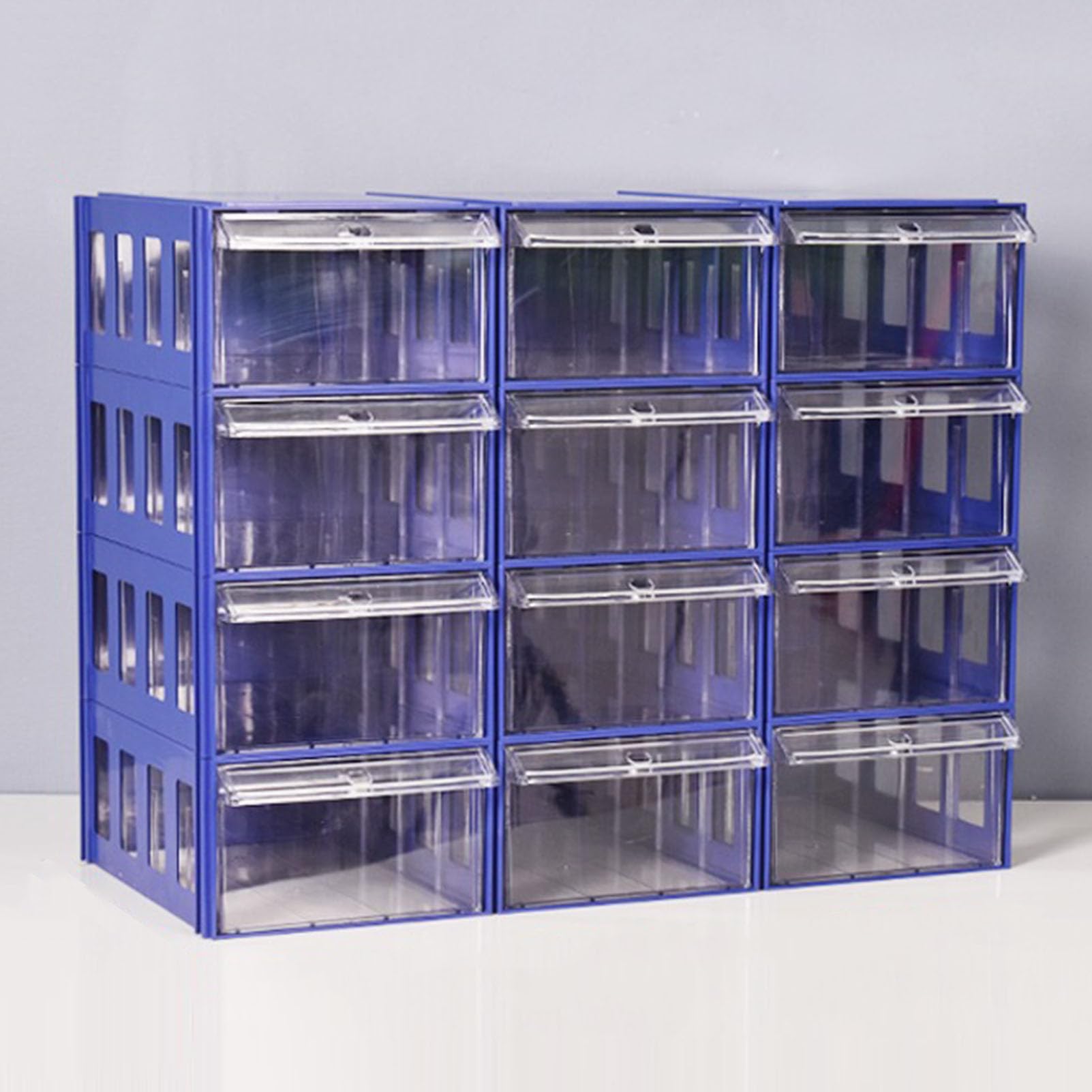 Organizador de Cajones Apilables ,Cuentas de Hardware Álbum de Recortes Manualidades Tuercas Pernos Caja de herramientas Cajones de almacenamiento Gabinete ,Caja de Componentes Modular para Garaje