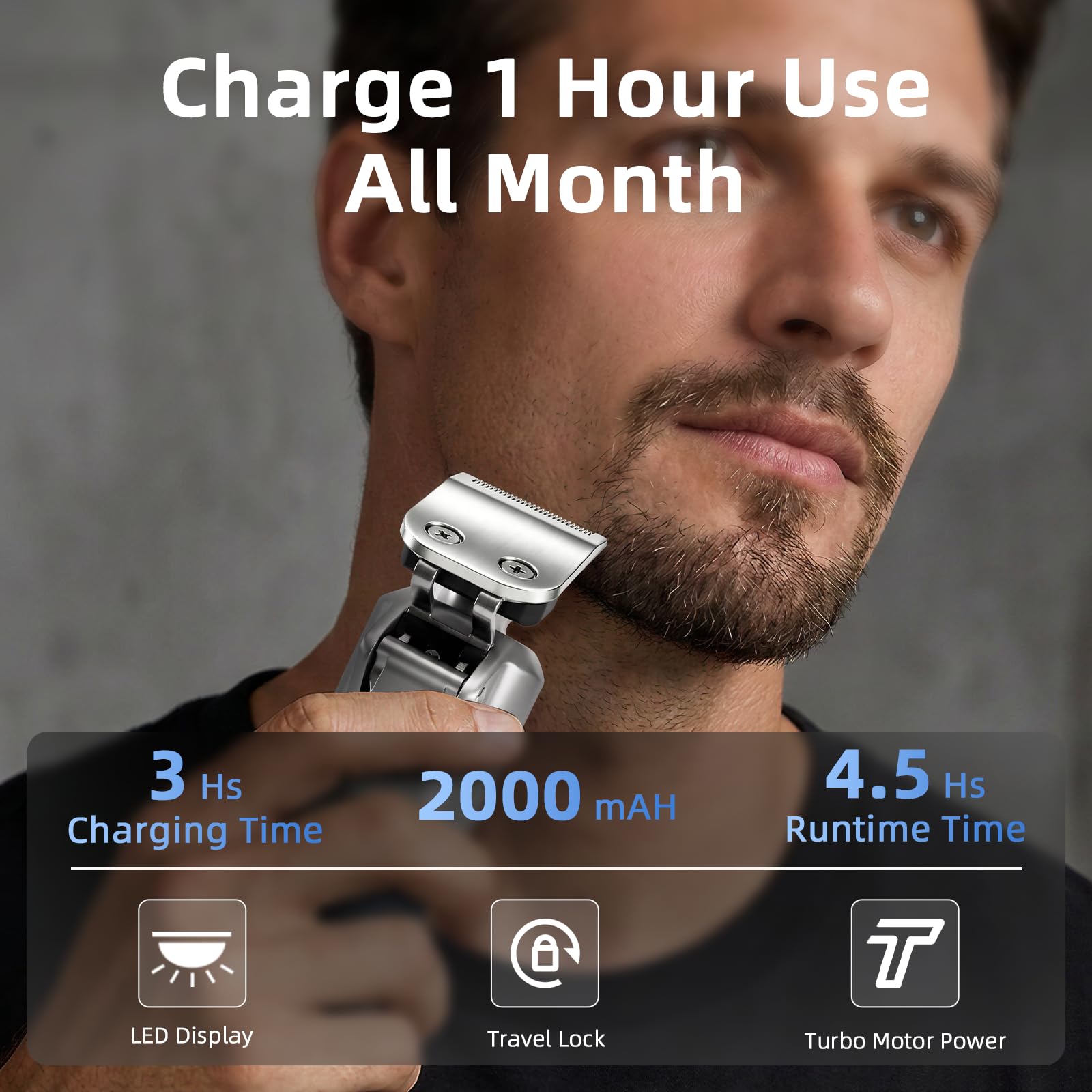 Ufree 6-in-1 Beard Trimmer for Men, Electric Shaver Razor, Hair Trimmer