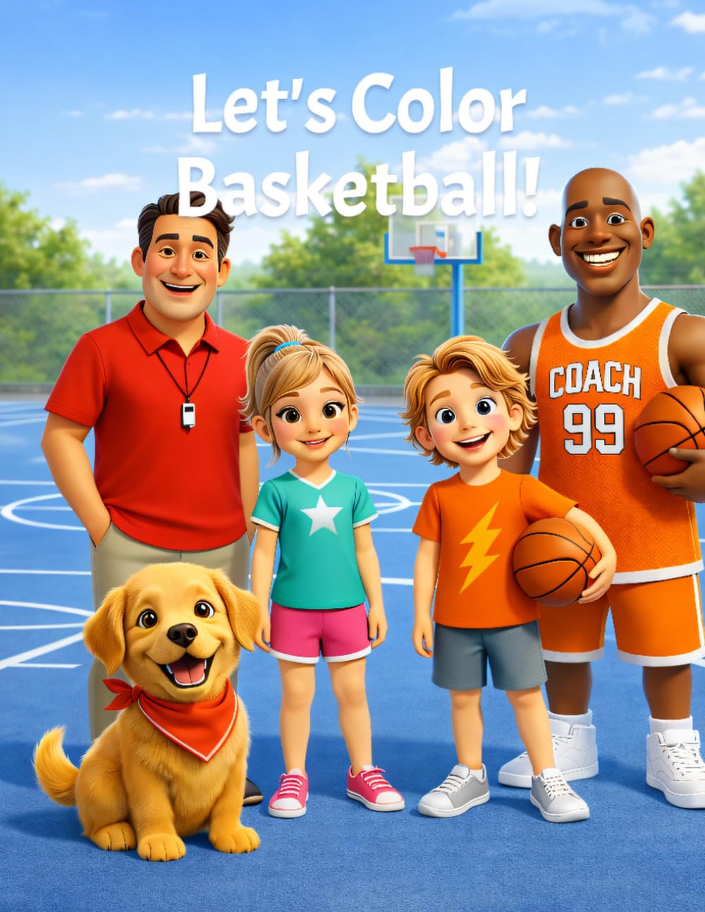 Let's Color Basketball (Basketball for Kids)