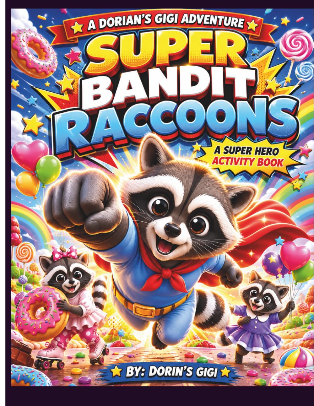 SUPER BANDIT RACCOONS: A SUPER HERO ACTIVITY BOOK (DORIAN'S GIGI ADVENTURES)