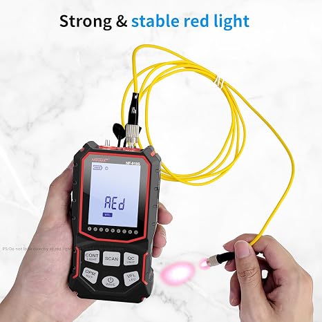NOYAFA NF-918S Network Cable Tester with 6 wavelength Optical Power Meter, Cable Toner Ethernet Cable Tester RJ45 Network Tester with Visual Fault Locator, PoE Tester Network Tools