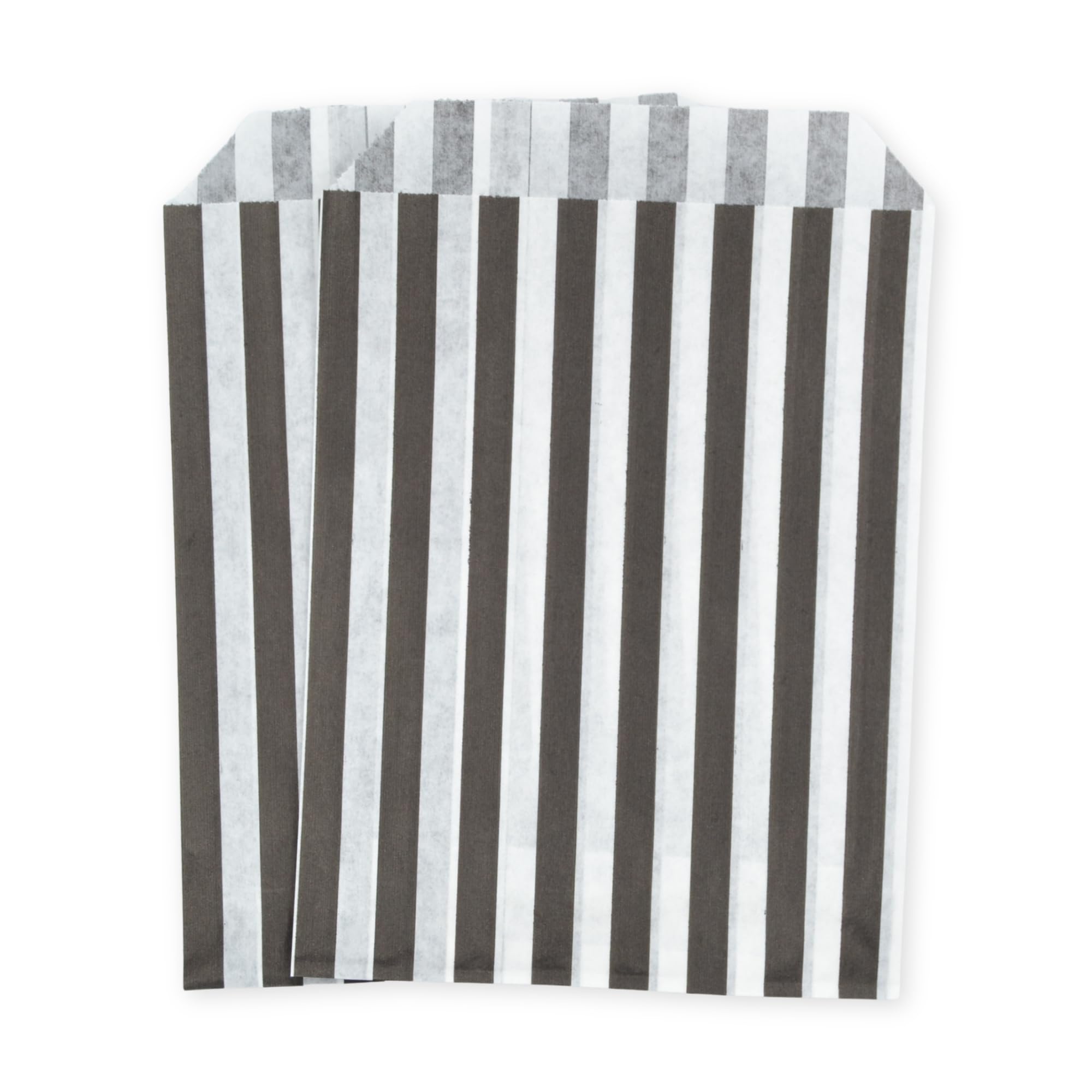 celloexpress 5" x 7" Black Striped Paper Sweet Bags - Classic Confectionery Gift Shop Goodie Party Bags (Pack of 500)