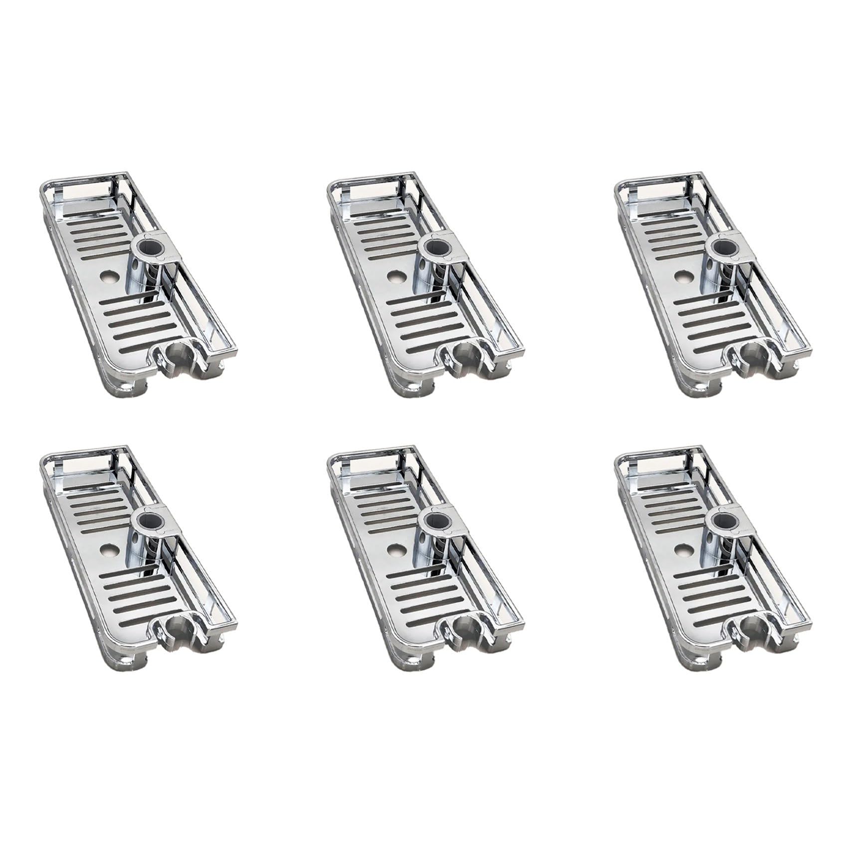 Hndhbfgrt 6X Multifunction Organizer Bathroom Lifting Rod Removable Stand No Drilling Soap Holder Shower Tray