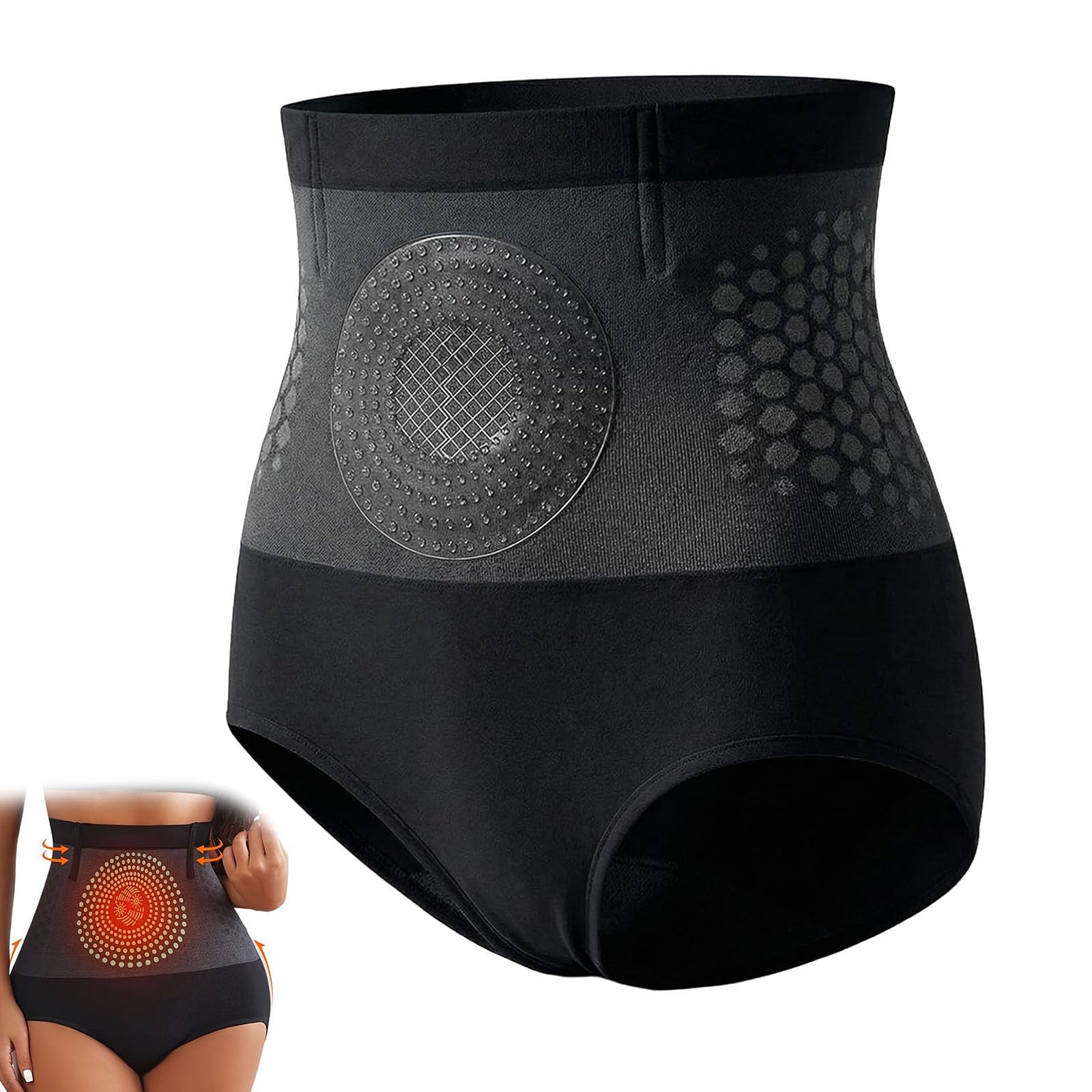 4-in-1 Shorts, Thermogenic Sculpting Shorts, Firming and Shaping Underwear for Women ﻿ (Black,x_l)