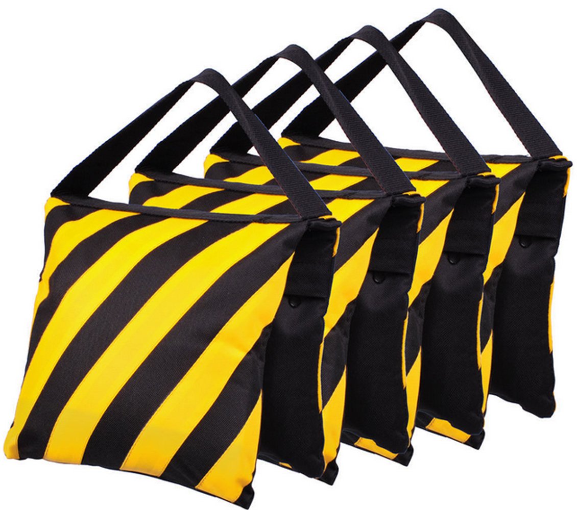 Heavy Duty Photographic Sandbag Studio Video Sand Bag for Light Stands, Boom Stand, Tripod,Pack of 4